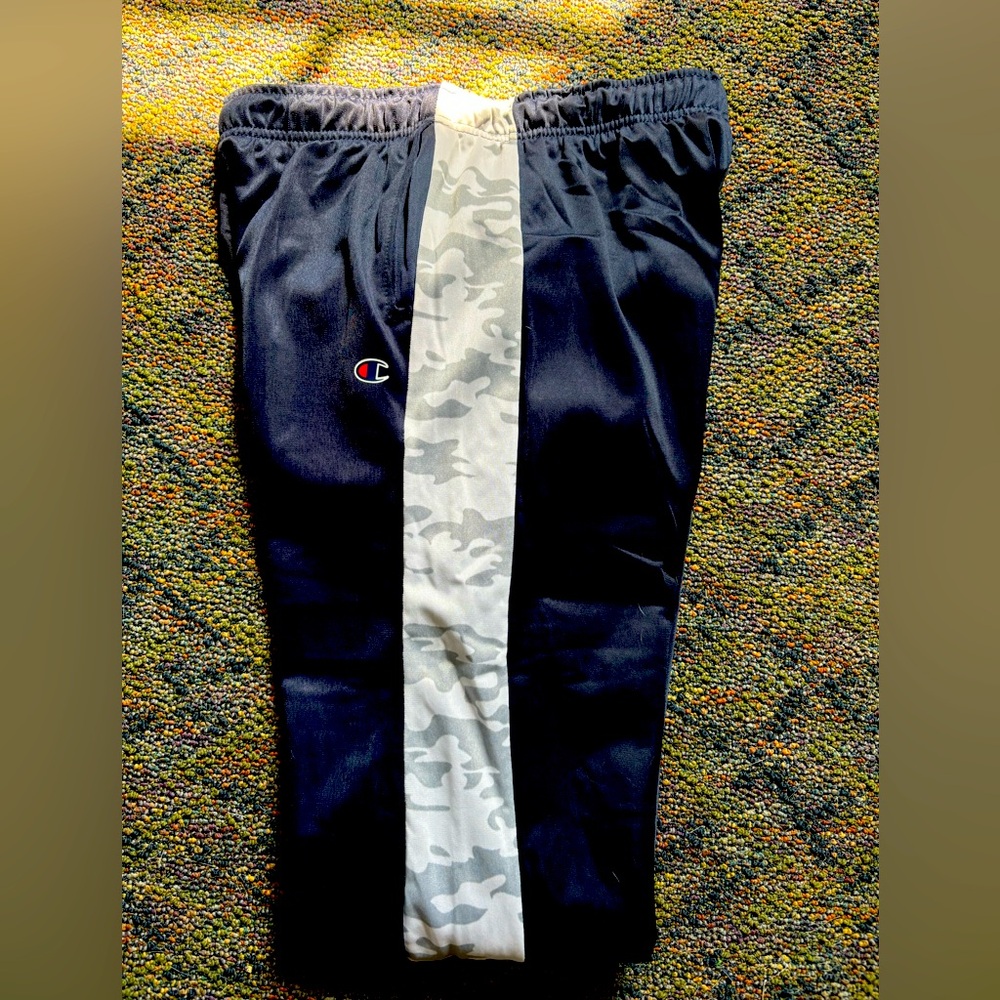 NWT Boys Navy/ Camo Champion Sweat Pants
